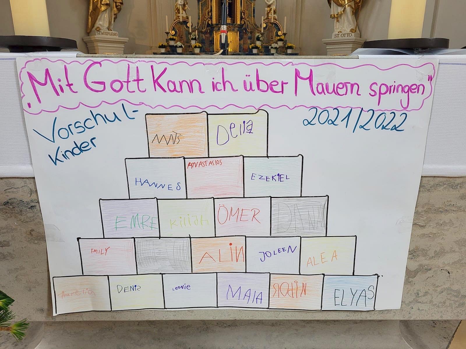 Abschlussgottesdienst unserer Vorschulkinder